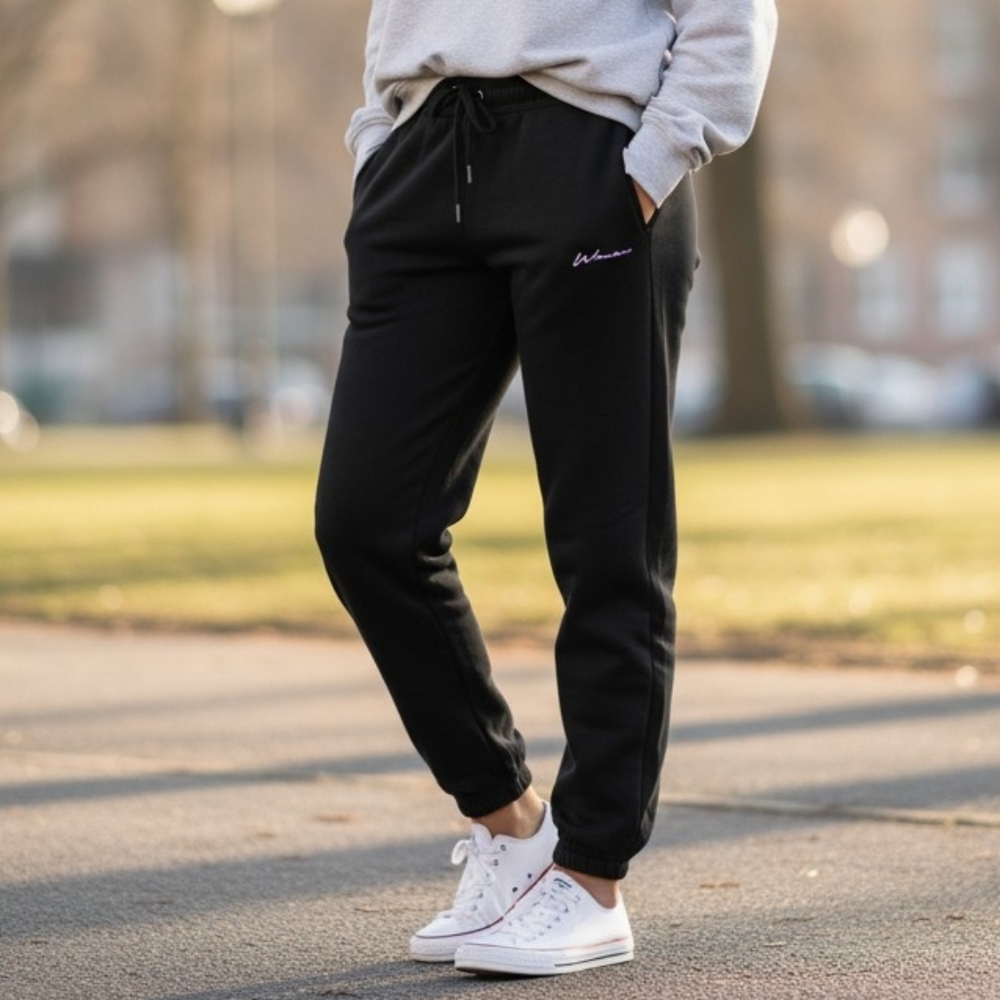 Boohoo Black Jogger Pants for Women